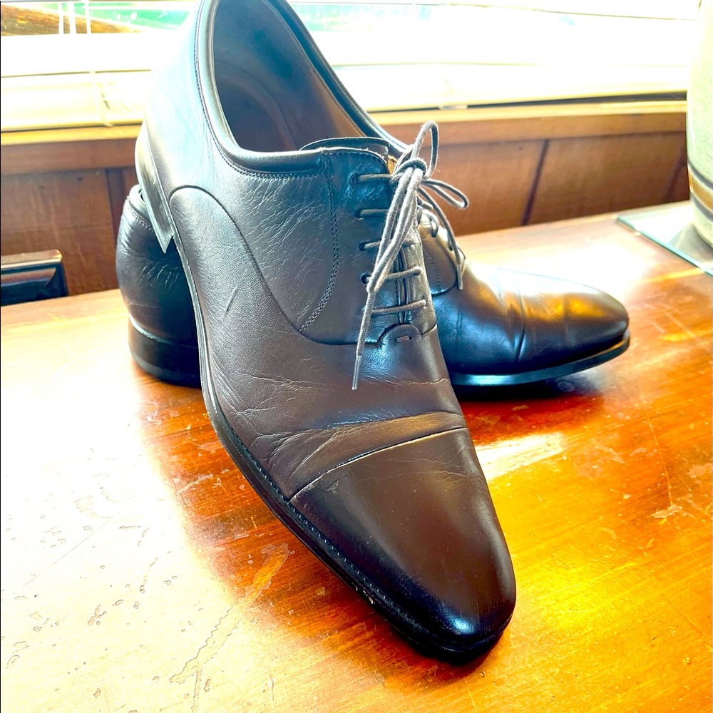 Chocolate Brown Lace up Captoe by Maggnanni
